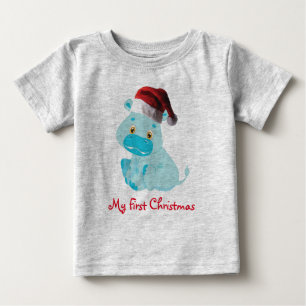 Christmas Baby Hippo T-shirt