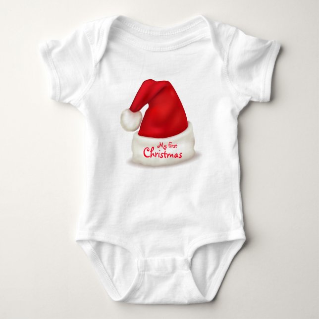 Christmas Baby Jersey Bodysuit Strampler (Vorderseite)