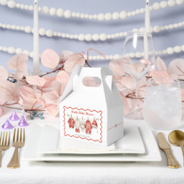 Christmas Baby Shower Boy | Santa Baby Red & White Geschenkschachtel