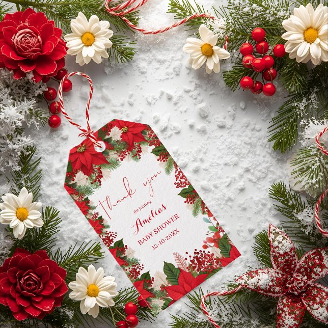 Christmas baby shower festive   geschenkanhänger (Von Creator hochgeladen)