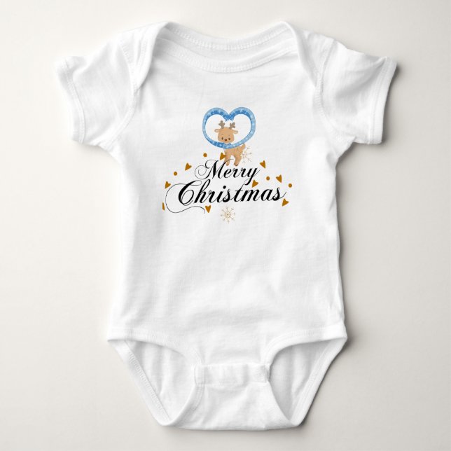 CHRISTMAS BABY STRAMPLER (Vorderseite)