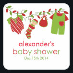 Christmas Baby Wäsche Boy Babydusche Aufkleber<br><div class="desc">Dieser bezaubernde Aufkleber mit Baby-Wäsche für einen Jungen ist die perfekte Touch für Ihre Babydusche. Personalisieren Sie Ihren eigenen speziellen Text und verwenden Sie ihn für das Party oder Ereignis Ihrer Wahl. Matching-Artikel wie Postage-Briefmarke, Adressetiketten, Poster, Dankkarten, Dankeschön-Aufkleber und vieles mehr sind auch in unserem Shop erhältlich. Einige Grafiken: von...</div>
