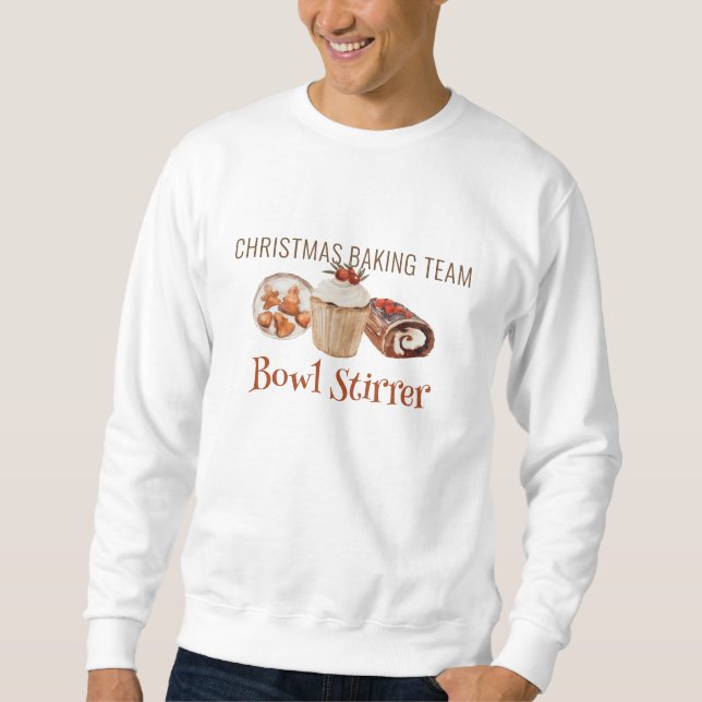 Christmas Baking Team Bowl Stirrer T - Shirt (Vorderseite)
