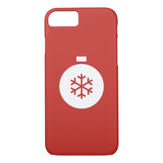 Christmas Ball Red iPhone 8/7 Fall Case-Mate iPhone Hülle (Rückseite)
