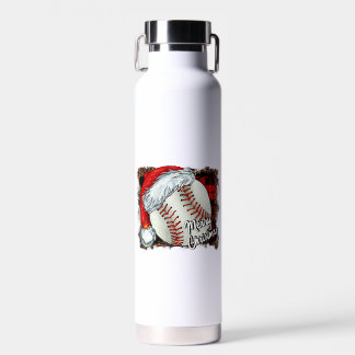 Christmas Baseball Leopard Trinkflasche
