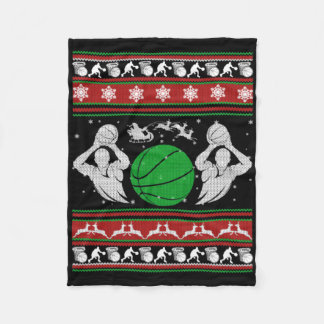 Christmas Basketball Gift Fleecedecke