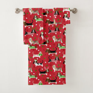 Christmas Basset Hound