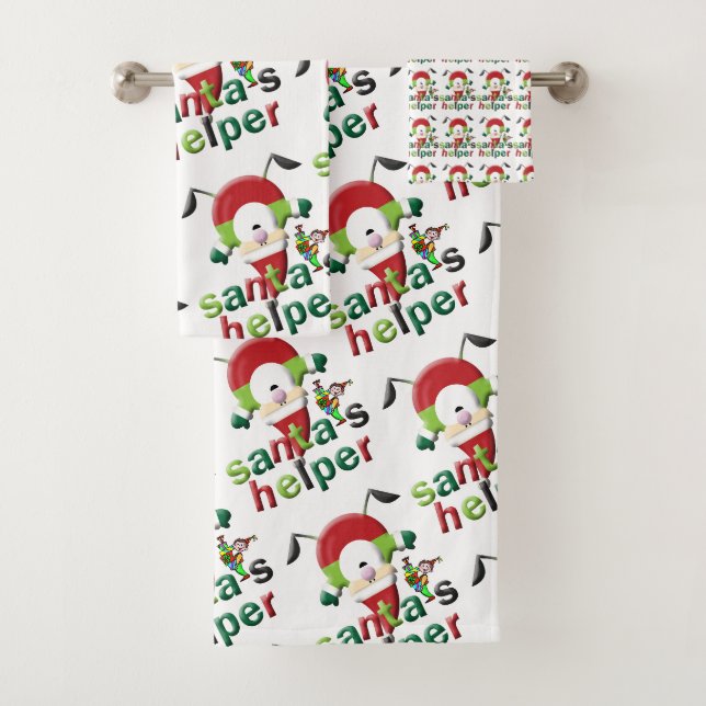 Christmas Bath Towel Sets (Insitu)