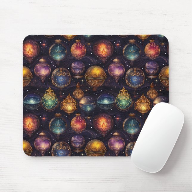 Christmas Baubles Mouse Pad Mousepad (Mit Mouse)