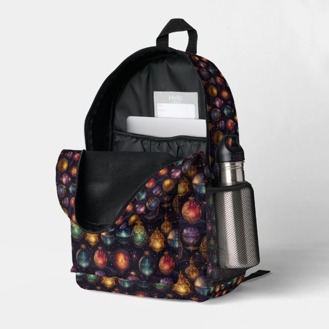 Christmas Baubles Rucksack #3 (Rückseitige Ecke links (Offen) )
