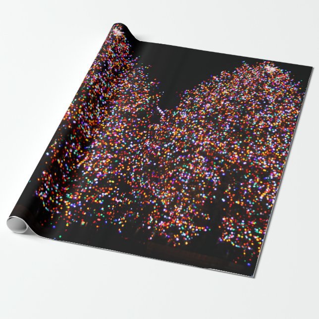 CHRISTMAS BAULICHTEN AM ROCK Wrapping Paper Geschenkpapier (Ungerollt)