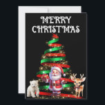 CHRISTMAS BAUM MIT SANTA, DEER & POLAR BEAR EINLADUNG<br><div class="desc">CHRISTMAS EINLADUNGEN FÜR IHRE URLAUBSPARTEI! "CHRISTMAS TREE with SANTA,  DEER & POLAR BEAR".</div>