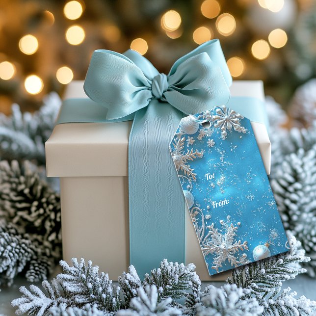 Christmas Beautiful Glitter Snowflakes Ornaments Geschenkanhänger (Von Creator hochgeladen)