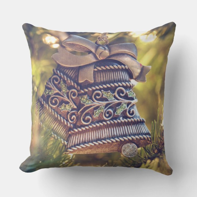 Christmas Bell Throw Kissen (Vorderseite)