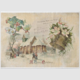 "Christmas Bell" Vintag Seidenpapier
