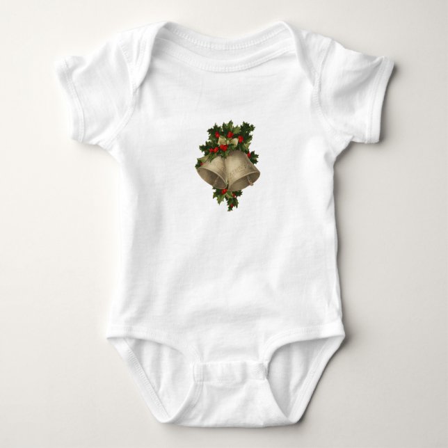 Christmas Bells Baby T-Shirt Strampler (Vorderseite)