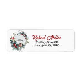 Christmas Berries Wreath Red Robin