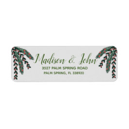 Christmas Berry Sprigs Wreath Tinsels Adresse