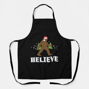 Christmas Bigfoot Sasquatch Xmas Apparel Funny Schürze