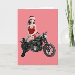 CHRISTMAS BIKER MOTORRADFAHRRADKARTEN KARTE