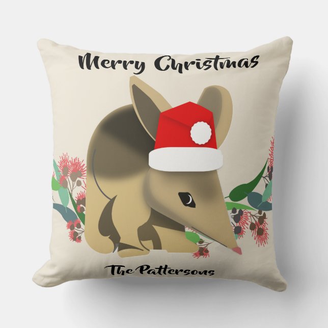 Christmas Bilby Kissen (Vorderseite)