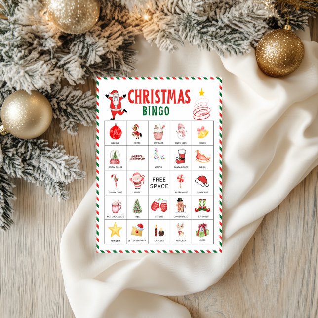 Christmas Bingo Cards | Kids Christmas Party Game Flyer (Christmas Bingo Cards | Kids Christmas Party Game Flyer)
