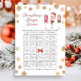 Christmas Bingo Game Feiertagskarte