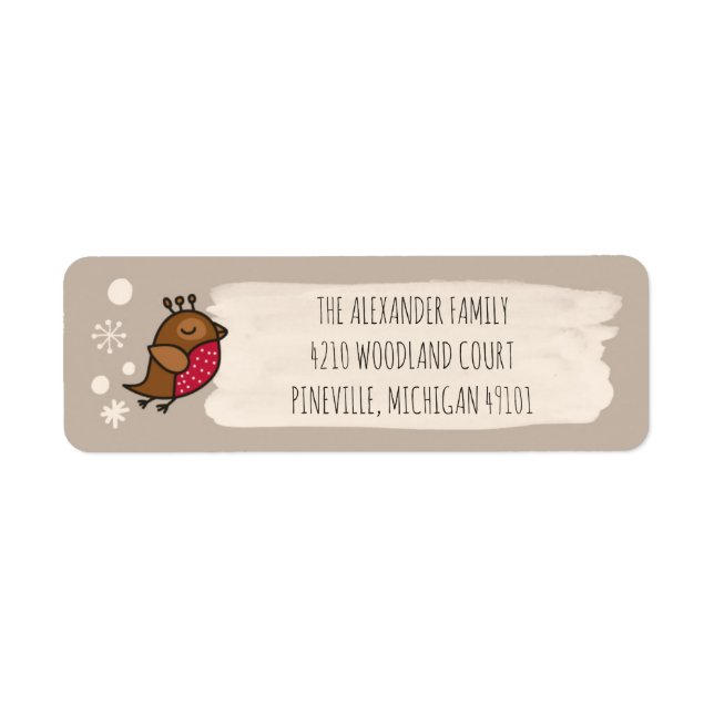 Christmas Bird & Snow 'Zuhause for the Holidays' (Vorne)