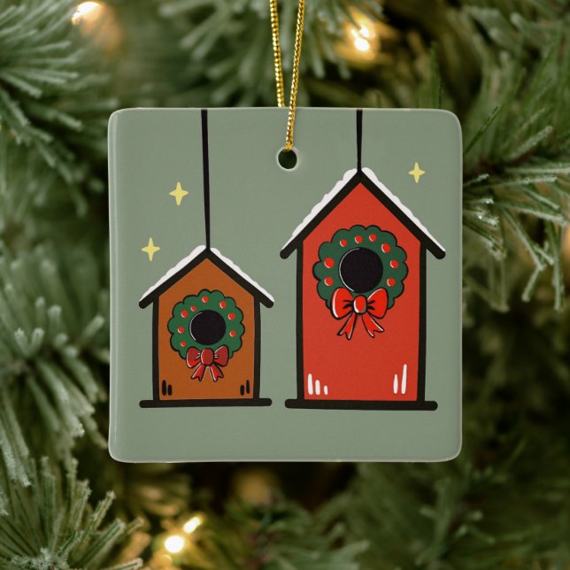Christmas Birdhouses Ornament – Cozy Minimal  (Baum)