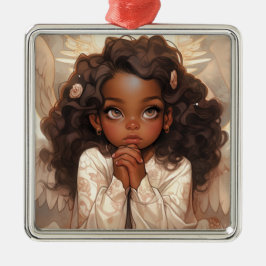 Christmas Black Angel Elegance Ornament Aus Metall