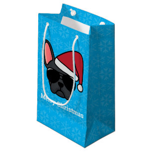 Christmas Black French Bulldog Kleine Geschenktasc Kleine Geschenktüte