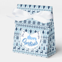 CHRISTMAS Blaues Hirschmuster personalisierte Gefä