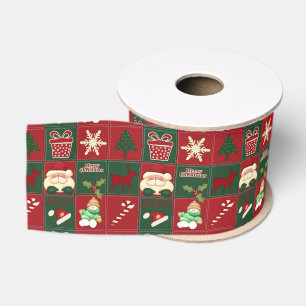 Christmas Blocks-RIBBON SPOOL-Grosgrain-Satin Ripsband