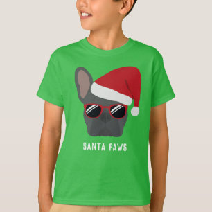 Christmas Blue Bulldog T-Shirt