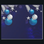 Christmas Blue Geschenkpapier<br><div class="desc">Weihnachtsschmuck Festpackpapier</div>