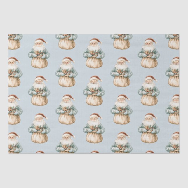 Christmas Blue Green Seidenpapier (Vorderseite)