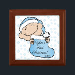 Christmas Blue Kariert Baby 1e Keepake Box Erinnerungskiste<br><div class="desc">Süßer Container, um Ihre Schätze zu halten. 1. Christmas Blue Kariert Baby. Personalisieren Sie diese, indem Sie die Nachricht löschen und Ihre eigene hinzufügen. Verwenden Sie Ihren bevorzugten Schriftart Stil, Farbe und Größe. Designelemente können auf andere Zazzle-Produkte übertragen werden. Passen Sie beim Umsetzen von Designs immer den Karo an und...</div>