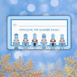 CHRISTMAS BLUE NUTCRACKER GIFT STICKER ADRESSAUFKLEBER<br><div class="desc">Blue Nutcrackers Collection</div>