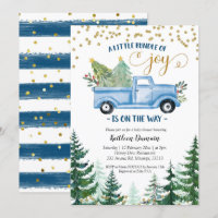 Christmas Blue Truck Baby Bundle of Joy