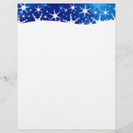 Christmas Blue Winter Snowflakes