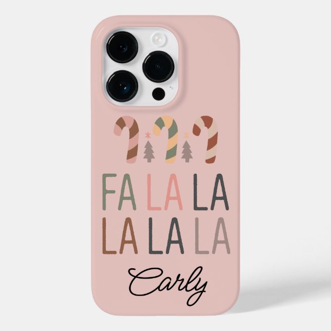 Christmas Boho Pink Case-Mate iPhone 14 Pro Hülle (Rückseite)
