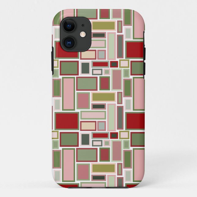 Christmas Boho Rectangle Case-Mate iPhone Hülle (Rückseite)