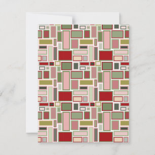Christmas Boho Rectangle Mitteilungskarte