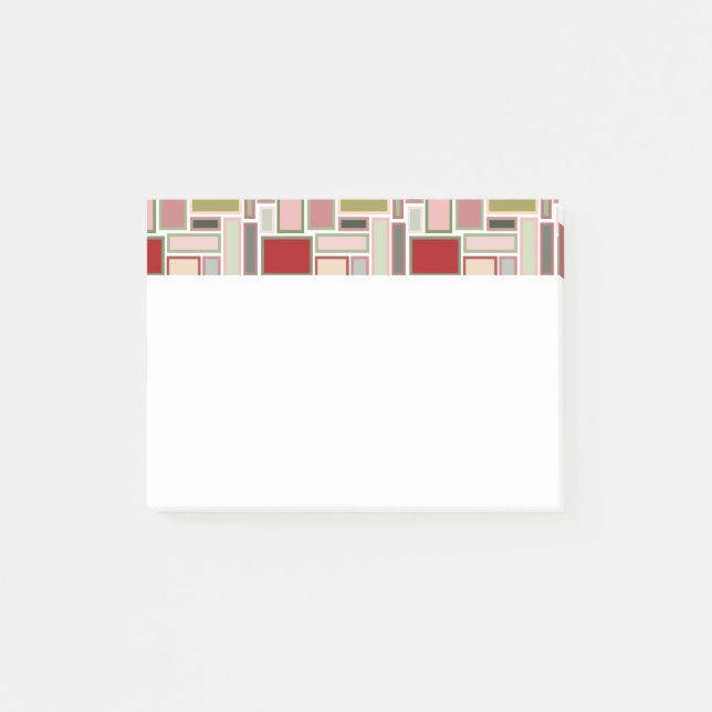 Christmas Boho Rectangle Post-it Klebezettel (Vorderseite)