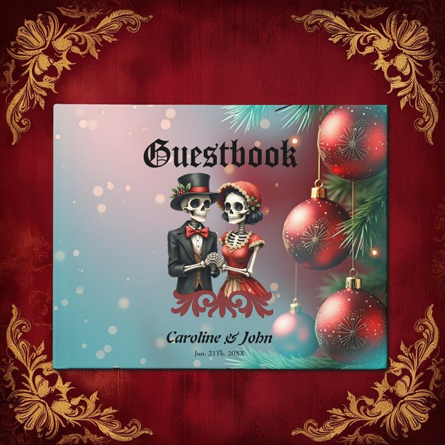 Christmas Bone Romance, A festive skeleton couple. Gästebuch (Von Creator hochgeladen)