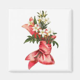 Christmas Bouquet Vintag Magnet