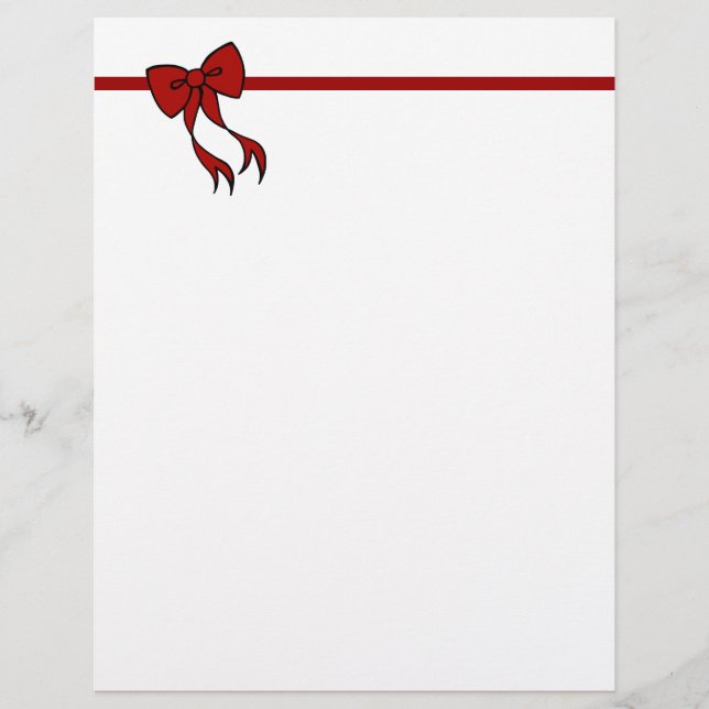Christmas Bow Letterhead (Vorderseite)