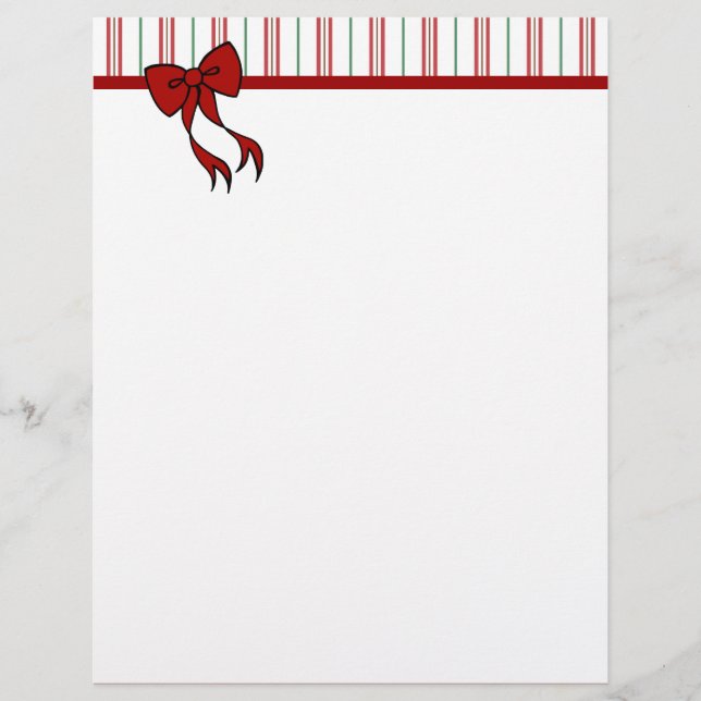 Christmas Bow Letterhead (Vorderseite)