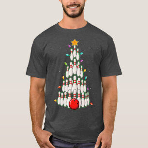 Christmas Bowling Tree Funny T T-Shirt
