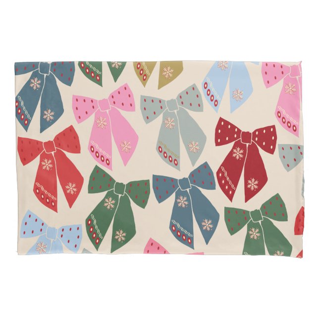 Christmas Bows Coquette Kissenbezug (Vorderseite)